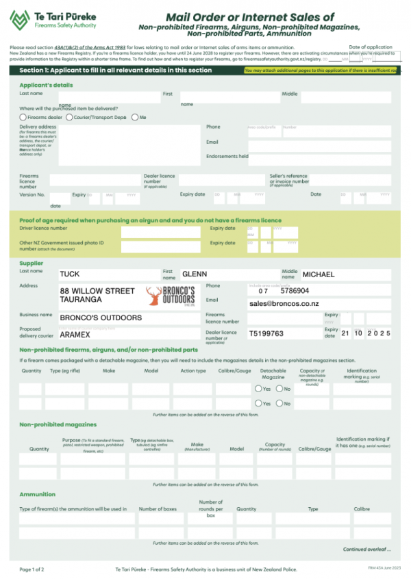 Mail Order Form Image Sample Mail Order Form Image