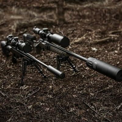 A-TEC Carbon Wave Rimfire Suppressor .22 1/2-28