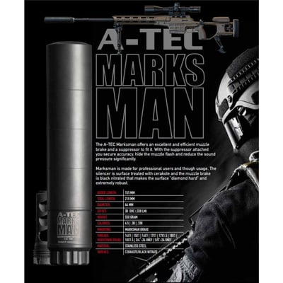 A-TEC Marksman Suppressor .308 + Muzzle Brake