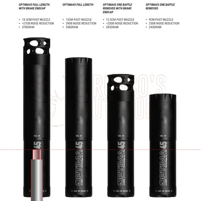 A-TEC Optima 45 Suppressor .30 Cal A-Lock