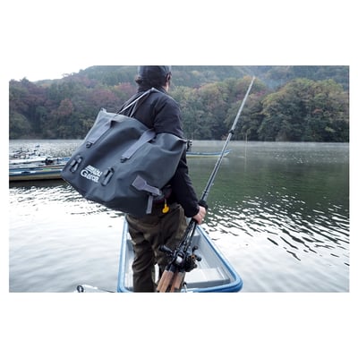 Abu Garcia Waterproof 2 Way Duffle Tote Bag Charcoal