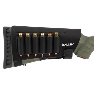 Allen Mesa Neoprene Buttstock Shell Holder .223 Rem - .300 Win Mag 6 Rounds