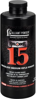 Alliant Powder Reloder 15 Rifle Powder 450gm (1lb)