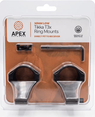 Apex Outdoors T3X Ringmounts 30mm Low