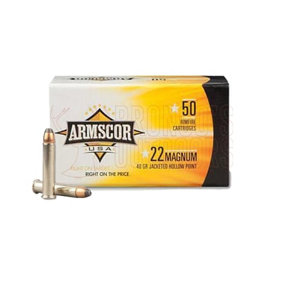 Armscor HV .22 WMR 40gr JHP 500 Rounds