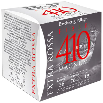 B&P Extra Rossa Fibre .410 Bore 19gr Shot 25 Rounds