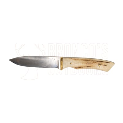 Baza K Knives Hunting Knife 2 Piece Set 4.5" Antler Handle