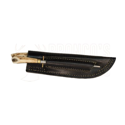Baza K Knives Hunting Knife 2 Piece Set 4.5" Antler Handle