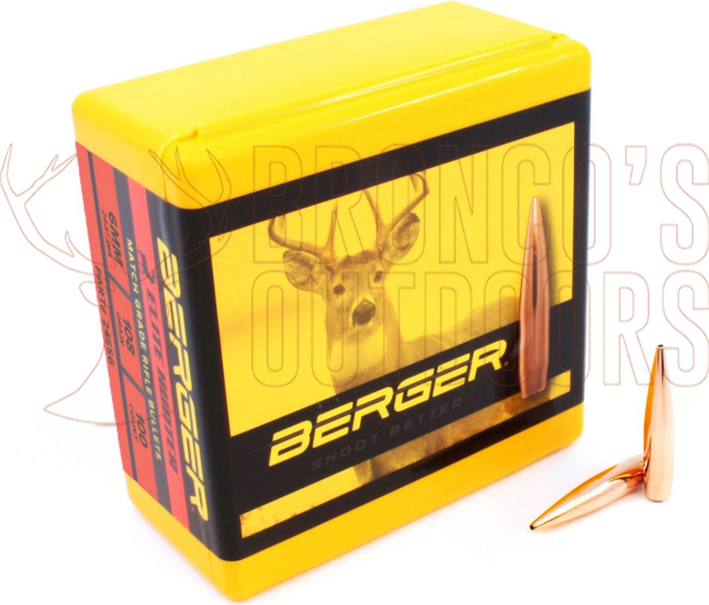 Berger Elite Hunter Projectiles 6mm .243" 108gr 100 Count