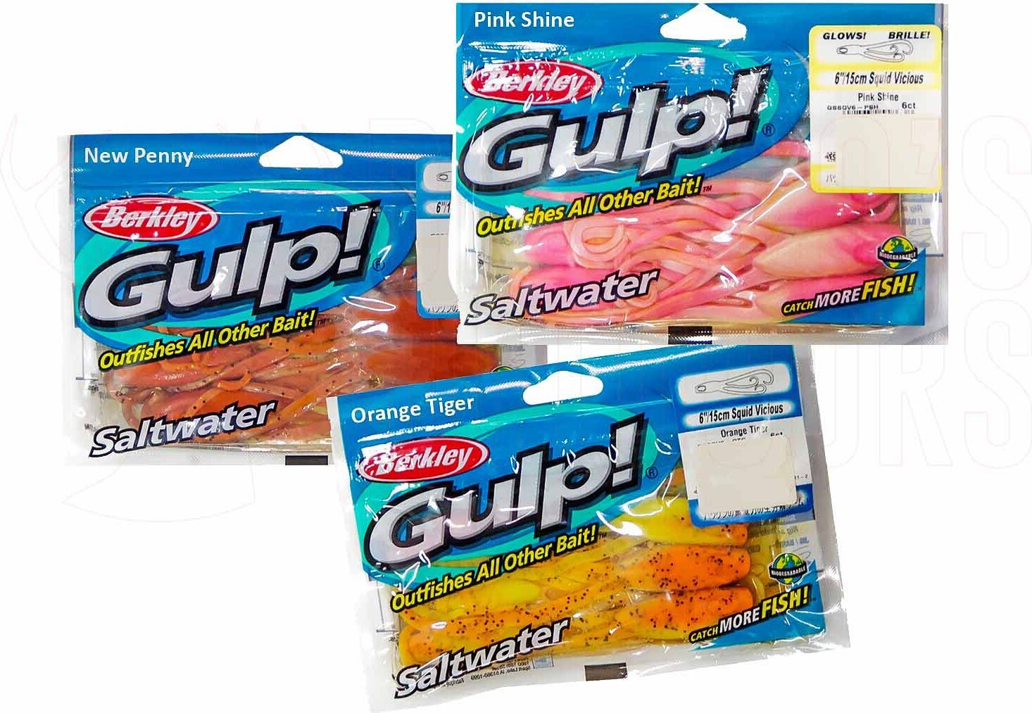 Berkley Gulp Squid Vicious Soft Bait 6"