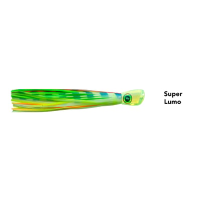Black Magic Jonah's Kona XT Single Rigged Super Lumo Trolling Lure 8"