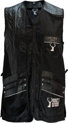 Bronco's Clay Target Shooting Vest Black&White