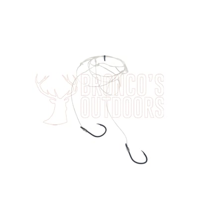 Bronco's Pre-Made Dropper Rig 2x 6/0 Hooks 80 Lb 1 Pack