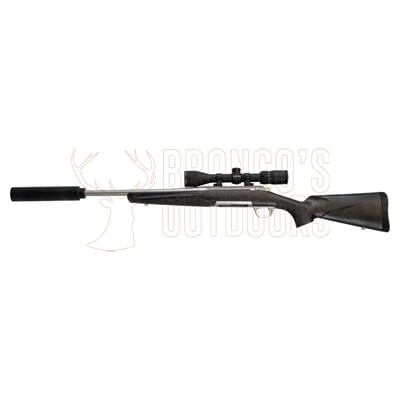 Browning X-Bolt Stainless Steel Stalker 7mm-08 20" Threaded + Vortex Diamondback 4-12x40mm BDC + DPT Suppressor