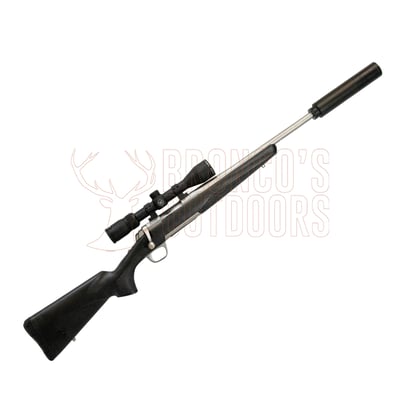 Browning X-Bolt Stainless Steel Stalker 7mm-08 20" Threaded + Vortex Diamondback 4-12x40mm BDC + DPT Suppressor