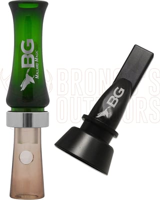 Buck Gardner Mallard Magic Poly Clear Duck Call + Buck Gardner Mallard Magic 6-in-1 Whistle