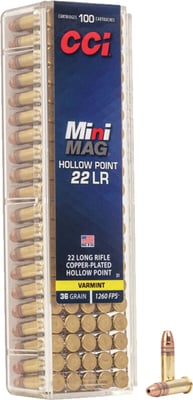 CCI Mini-Mag .22 LR 36gr HP 300 Rounds