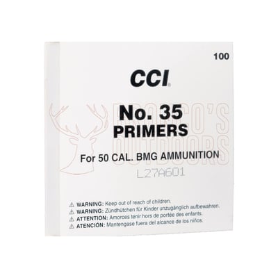 CCI No. 35 50 BMG Magnum Rifle Primers