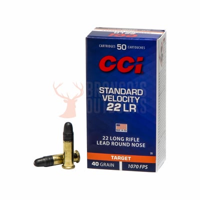 CCI Standard Velocity .22 LR 40gr LRN 50 Rounds