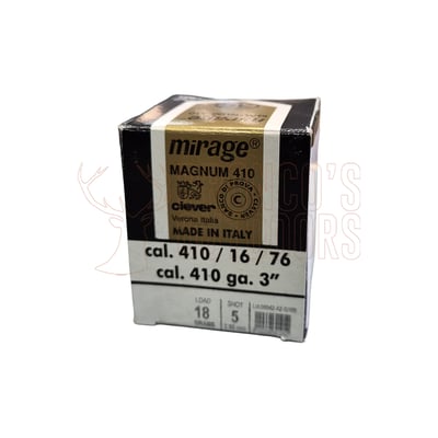 Clever Mirage Magnum .410 Bore 18gr #5 Lead