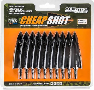 Cold Steel Cheap Shot Broadhead Arrowheads 125gr