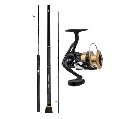 Daiwa Strikeforce Fishing Rod 8' 2 Piece 5-10kg + Daiwa Sweepfire Spinning Reel 5000