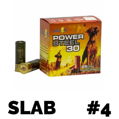 Falcon Power Steel 12ga 2 3/4" 30gm Steel Shot #4 250 Rounds