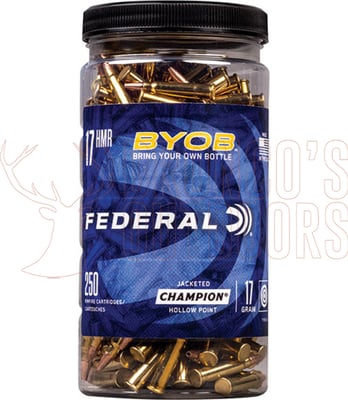 Federal .17 HMR 17gr Speer TNT 250 Rounds