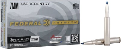 Federal Backcountry 7mm 170gr Terminal Ascent 20 Rounds