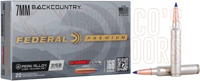 Federal Barnes LRX 7mm Backcountry 168gr LRX 20 Rounds