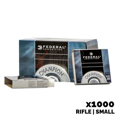 Federal Champion 205 Small Rifle Primers 1000 Count