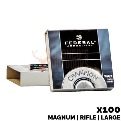 Federal Champion Large Magnum Rifle Primers 100 Count