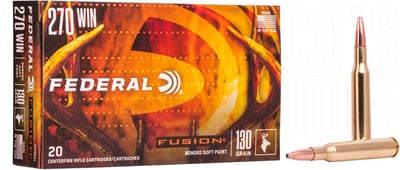 Federal Fusion .270 Win 130gr SP 20 Rounds