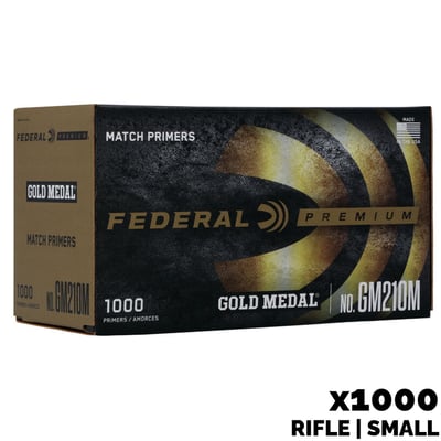 Federal Gold Medal Premium Match Small Rifle Primers 1000 Count