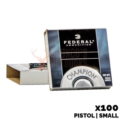 Federal No. 100 Small Pistol Primers 100 Count