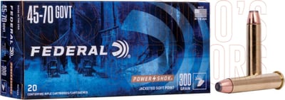 Federal Power-Shok .45-70 GOVT 300gr JSP 20 Rounds
