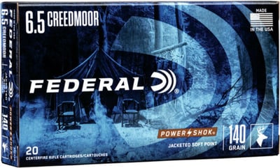 Federal Power Shok 6.5 Creedmoor 140gr SP 20 Rounds
