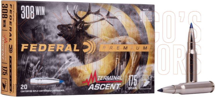 Federal Terminal Ascent .308 Win 175gr 20 Rounds