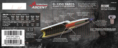Federal Terminal Ascent 7mm PRC 155gr 20 Rounds
