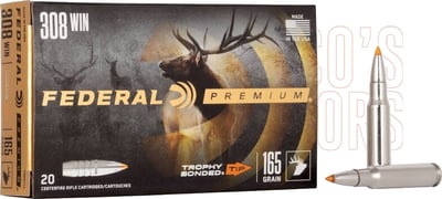 Federal Trophy Bonded Tip Projectiles .308 165gr 50 Count