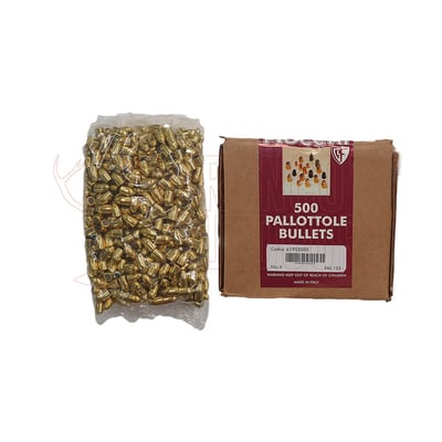 Fiocchi 9mm-38S Projectiles 123gr FMJ 500 Count
