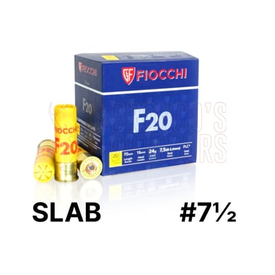 Fiocchi F20 Trap 20ga 24gm #7.5 Slab