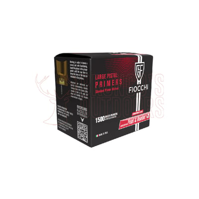 Fiocchi Large Pistol Primers 1500 Count