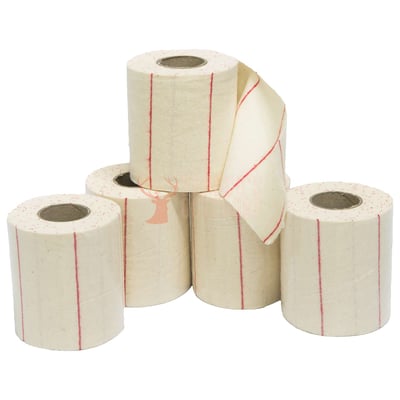 Firearm Cleaning Cloth 4"x2" Red Line 5 Roll Pack