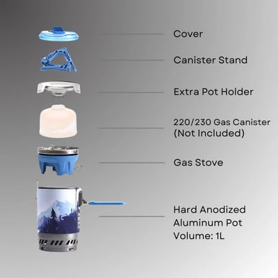 FireMaple Polaris X5 1L Cooking System