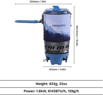 FireMaple Polaris X5 1L Cooking System