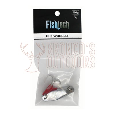 Fishtech Hex Wobbler Lure Silver 24gm