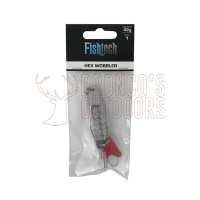 Fishtech Hex Wobbler Lure Silver 24gm