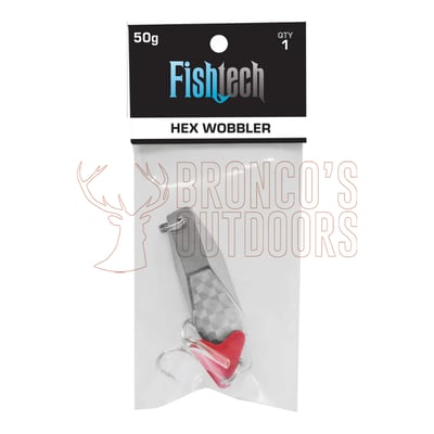 Fishtech Hex Wobbler Lure Silver 24gm