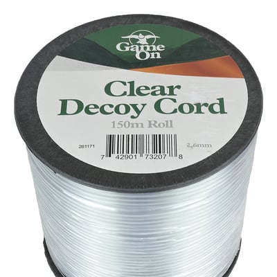 Game on Decoy Cord Bulk Roll 150m Clear